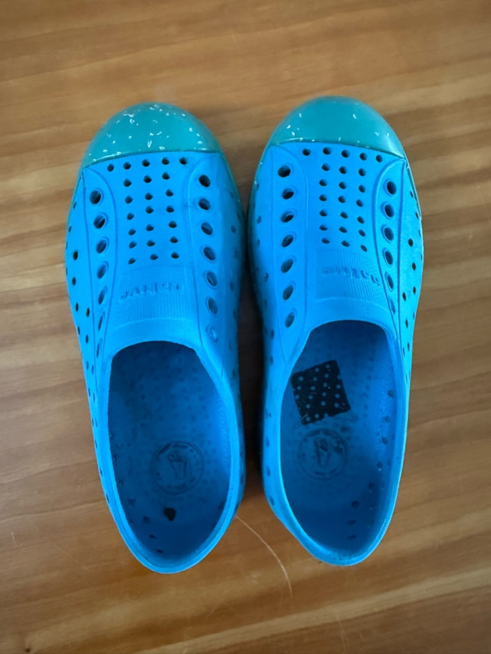 Native Shoes Kids Teal Blue Slip-On Water Shoes